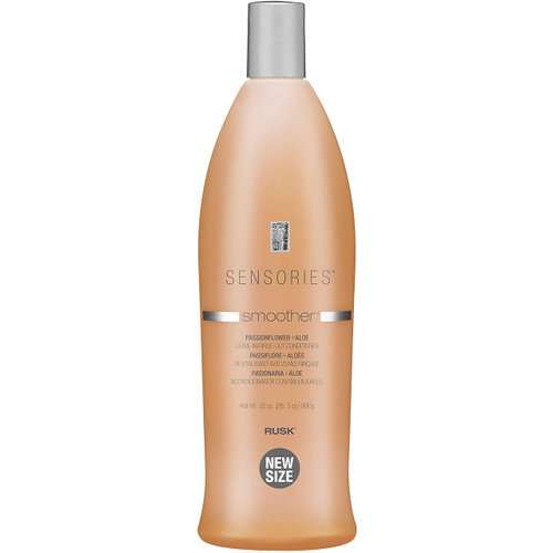 RUSK Sensories Smoother Passionflower and Aloe Smoothing Leave-In Conditioner, 33.8 fl. oz.