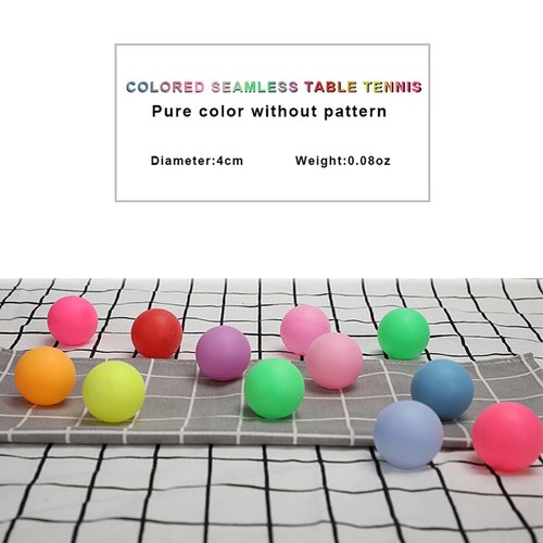 KEVENZ 60-Pack Ping Pong Balls, Assorted Color Table Tennis Balls, Multi-Color Pong Balls for Pong Games, Arts and Craft, Party Decoration and Pet Toy