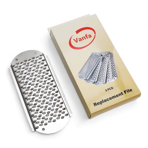 Vanfa Rasp Foot File Scrubber Callus Remover (Replacement Blades 5_Pack Item #79018)