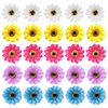 inSowni 25 Pack Beach Hawaiian Wedding Realistic Sunflower Daisy Flower Alligator Hair Clips Pins Barrettes Brooches Headpiece for Women Girls Brides