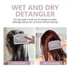 Daily Gard Detangling Brush, Dry and Wet Vented Detangler Hair Brush for Women and Men, Professional Paddle Curved Styling Hairbrush for Straight/Curly/Thick/Long/Wavy/Damaged Hair, Beige