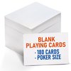 LotFancy Blank Playing Cards, 180PCS White Blank Index Flash Cards to Write on, Printable, Study Learning Cards, DIY Gift Card, Game Cards, Matte Finish, Poker Size, 2.5" x 3.5"