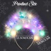 GORTIN Light up Snowflakes Headband LED Christmas Headband Glowing Feather Hair Band Xmas Holiday Party Costume Hair Accessories for Women and Girls