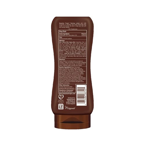 Hawaiian Spf#4 Tropic Tanning Lotion Cocoa Butter 8 Ounce (235ml) (3 Pack)