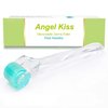 Angel Kiss Derma Roller REAL NEEDLE Advanced Version5 for Face Body Beard - 192 Individual Titanium Micro Needles 0.3mm Microneedling Roller Includes Storage Case