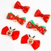 Cute Hair Clips Set for Girls - 6 Pcs Alligator Clips Bows Barrettes Holiday Hair Pins,Ideal Hair Accessories Set,Perfect Gifts for Baby,Toddlers(Christmas-A)