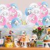 18Pcs Cute Party Decoration Balloons,Latex Balloon,Anime Theme Party Supplies,Kawaii Birthday Party Ballons