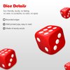 SLAKOZYT 6 Sided Dice Set 30 Pieces 16mm Opaque Acrylic Game Dice for Board Games, Dice Games, Math Games,6 Colors