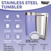 Healthy Human Stainless Steel Tumbler with Straw & Lid | Splash Proof Insulated Travel Cup | Eco-Friendly Coffee Tumblers | Water Cups with Straws Cleaner and Splash Proof Lids (32oz, Lilac)