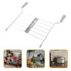 Multi-functional Toaster Warming Rack Stainless Steel Griddle Sandwich Rack Anti-scald Design Compatible with Toast Machines Easy to Clean Kitchen Accessory