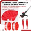 THTEN CMZST0653 CMZST065 Trimmer Blades Head Replacement Spool 30Ft 0.065" Compatible with Craftsman CMCST900,CMESTA900,CMESTE920,CMZST98020,CMCST915,CMEST913 Weed Eater String (19Pack)