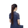 S-noilite Clip In Ponytail Hair Extensions Claw Clip In Ponytail Extention Hairpiece Long Straight Jaw Clip In Ponytail for Women Synthetic Fiber Hair 21 Inch Medium Brown