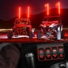 Nilight Lighted Whip Rocker Switch Led Light Bar Switch 5Pin Laser On Off SPST switches 20A/12V 10A/24V Switch Red with Jumper Wires Set for Cars Trucks RVs,2 Years Warranty