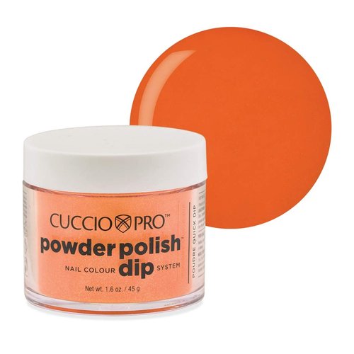 Cuccio Colour Powder Nail Polish - Lacquer For Manicures And Pedicures - Highly Pigmented Powder That Is Finely Milled - Durable Finish With A Flawless Rich Color - Carrot Orange - 1.6 Oz