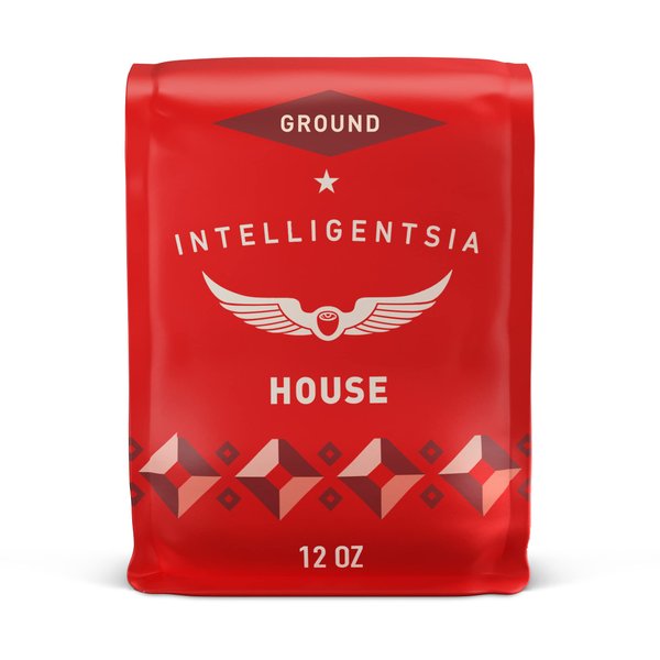 Intelligentsia Coffee, Light Roast Ground Coffee - House 12 Ounce Bag with Flavor Notes of Milk Chocolate, Citrus, and Apple