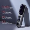 LOWRA ROUGE SL-620 Cordless Hair Straightening Comb, Wireless Hair Straightener Brush for Women, Portable Hot Comb Hair Straightener for Travel, USB Rechargeable, Anti-Scald, 9-Temp Settings