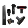 GIBTOOL Vacuum Attachments Accessories Cleaning Kit Brush Nozzle Crevice Tool for 1 1/4 inch & 1 3/8 inch Standard Hose 6pcs