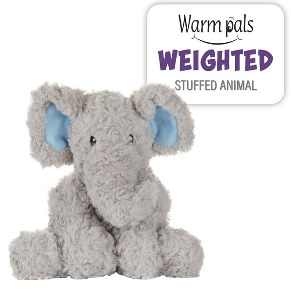 Warm Pals - Sweet Elephant - 1.5lbs - Cozy Microwavable Lavender Scented Plush Toys - Heated Stuffed Animal - Heatable Coolable Bedtime Comfort Plushie