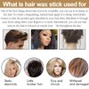BestLand Hair Wax Stick Long-Lasting Hold and Natural Shine, with 2 Pcs Wig Melting Band for Front Lace Wig, Edge Control Hair Finishing Flyaways Slick Wax Stick for Women