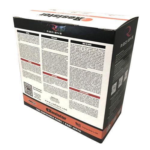 Radians unisex adult Uncorded Industrial Safety Ear Plugs, Multi