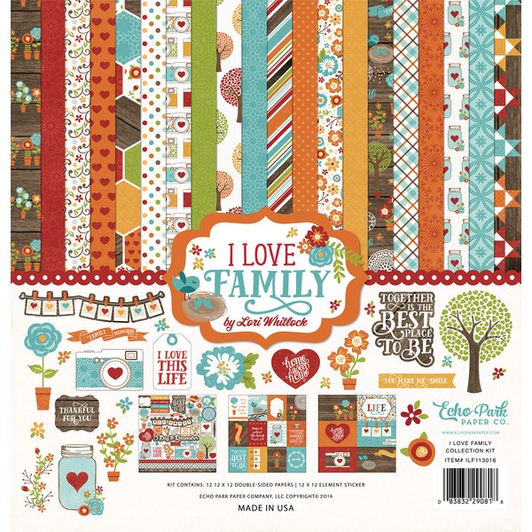 Echo Park Paper Company Love Family Collection Kit