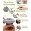 BEAUTLOHAS. Scalp Massager Shampoo Brush, Scalp Scrubber with Soft Silicone Bristles, Scrubber Scalp Exfoliator for Dandruff Removal，Hair Grouth,Wet Dry Hair Massager Brush for All Hair (Gray)