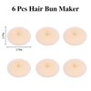 Hair Bun Maker Hair Doughnut Set For Kids Girls and Women, Ring Style Hair Bun Shaper Ballet Buns Maker 6Pcs Donut Sock Bun, Hair Accessories DIY Hair Styles (Beige/2.75”)
