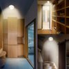 HONWELL Motion Sensor Light Indoor Ceiling Light Wireless Motion Sensor Light Battery Powered LED Warm White Light for Closet Cabinet Kitchen Bathroom Hallway Stairs Shower Wall Shed(5Inch)