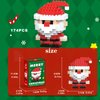 HGCYCF Christmas Santa Building Blocks Set Compatible with Lego Advent Calendar 2024 Stacking New Toys Holiday Present Box New Year Xmas Gifts for Kids for Boys & Girls and Adults