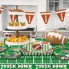 82Pcs Football Party Decorations - Including Football Plates and Napkins, Football Tablelcoth for Kids Fans Tailgate Gameday Football Party Supplies, Serve 20