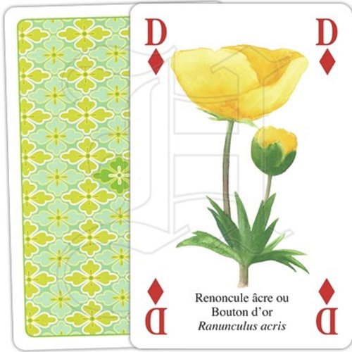 Wild Flowers Playing Cards