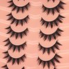 False Eyelashes Manga Lashes Anime Wispy Lashes Cat Eye Lashes Natural Spiky Eyelashes Thick Manga Lashes Japanese Cosplay Fake Eyelashes by Winifred