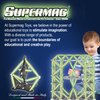Tinamiri SUPERMAG - Glow 45 | Educational Construction Fun | 45 Piece Set | Europe-Made | STEM | Toy Magnetic Building Sets | Magnet Toys | Supermag 0666
