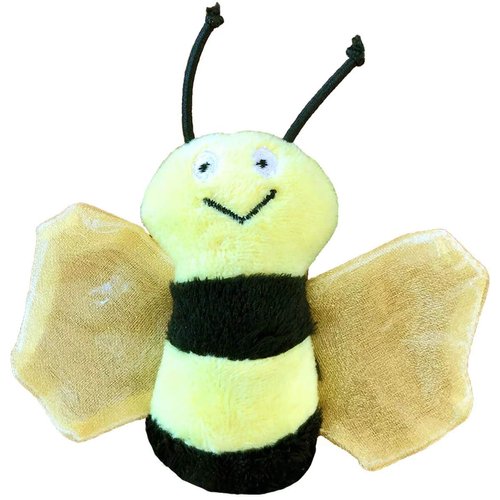 Petsport Bumble Bee Catnip Crinkle Cat Toy, 4.5 Inch