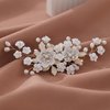 Bridal Crystal Rhinestone Hair Accessories: Pearl Flower Barrettes, Headpieces, and Hair Pins for Women and Girls