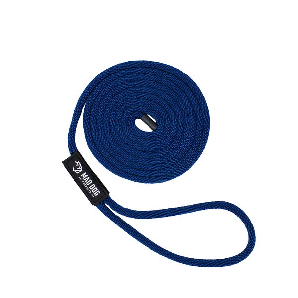 5/8" x 15' Navy Solid Braid Nylon Dock Line - Made in USA