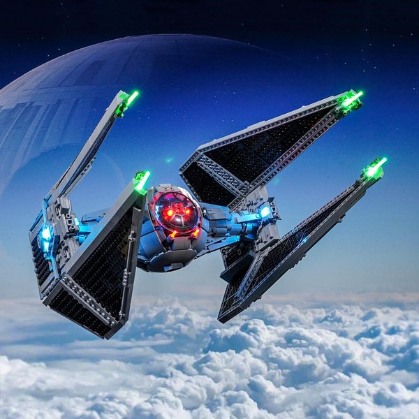 BRIKSMAX Led Lighting Kit for Lego-75382 UCS TIE Interceptor - Compatible with Lego Star Wars Building Set- Not Include Lego Set