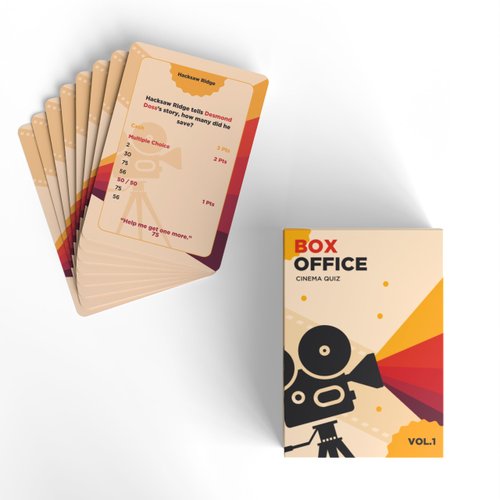 Cinema Quiz Vol 1: The Ultimate Movie Trivia Board Game – Perfect for Adults, Family Gatherings, and Friends – Fun and Easy to Play for Game Nights – Multiple Game Modes – Ages 15+