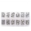 Zealer 1800pcs Clear Crystal Nail Art Rhinestones Round Beads Top Grade Flatback Glass Charms Gems Stones for Nails Decoration Crafts Eye Makeup Clothes Shoes 300pcs Each (Mix SS3 6 10 12 16 20)