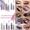 Coalitione Liquid Eyeshadow 12 Colors Long Lasting Waterproof Shining Shimmer Glitter Eyeline liquid Matte Eyeshadow ,Elves Makeup Girls Eyeshadow for Party Festival Makeup Beauty