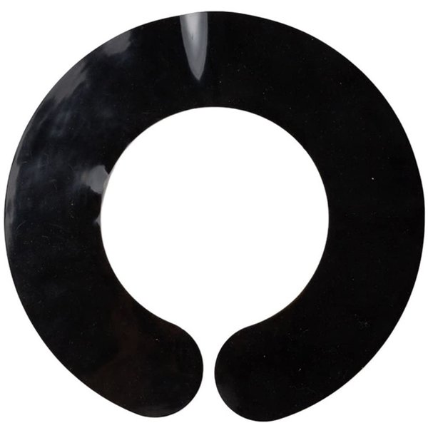 Lurrose Neck Strips Salon Hair Cutting Collar Silicone Rubber Neck Wrap Guard Neck Shield Shawl Barber Styling Cape Barber Supplies for Haircut Hair Dye Black Hair Dye Cape