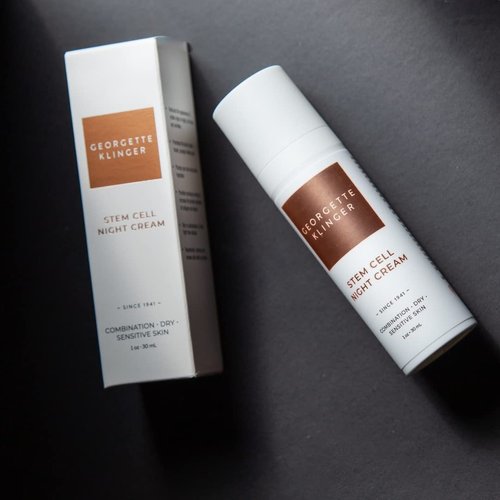 Georgette Klinger Stem Cell Night Cream - Overnight Face Cream Moisturizer for Anti-Aging, Fine Lines and Wrinkles - With Hydrating Hyaluronic Acid & Vitamin E - 1 oz