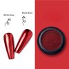 Red Chrome Nail Powder Nail Mirror Glitter Powder Holographic Magic Metallic Mirror Effect Manicure Glitter Pigment Dust Decorations with Tool（2 Boxes）