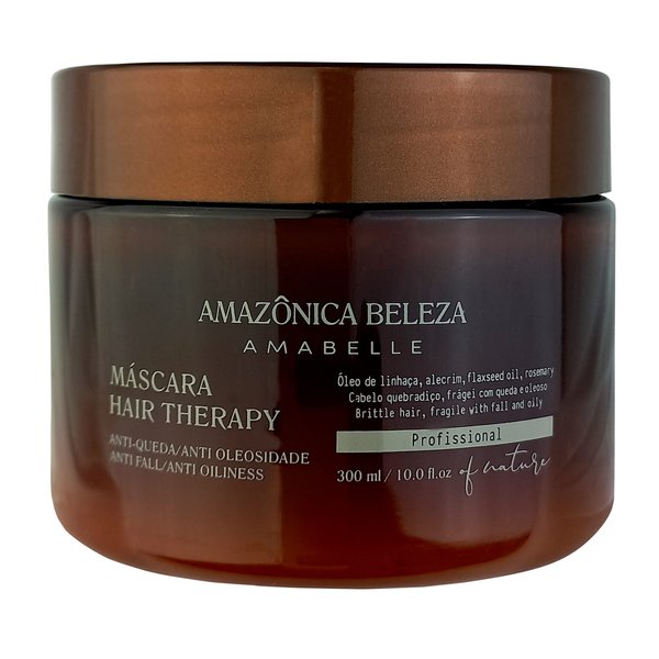 AMAZONICA BELEZA Hair Therapy Hair Mask (300ml / 10.1 Oz) | Professional Line | Removes Oiliness, Promotes Growth