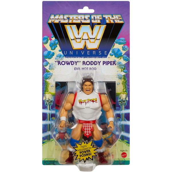 WWE Masters of The Universe Rowdy Roddy Piper Evil Hot Rod Wrestling Action Figure