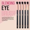 Skone Cosmetics Blending Eye Brush - Luxe Premium Rose Gold and Synthetic Eye Blending Brush - Professional Grade Nylon Blending Brush Used To Blend Eye Shadow Edges and Fine Lines - Blending Brush For Makeup Eyeshadow - Cruelty Free Makeup Brushes