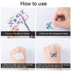 PAGOW 20 Sheets Glitter Butterfly Temporary Tattoos Self-adhesive Gift for Women Girl Fake Fairy Flower Waterproof Stickers for Halloween Party Favor Stuffers Fillers Face Body Arm Decoration(Style 4)