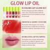 6 Color Lip Gloss Set, Soft and Smooth Lip Gloss Set,Transparent and Luminous Lip Gloss, Moisturizing and Moisturizing Lip Makeup, Non Stick Fat Oil Lip Gloss