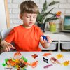 OuMuaMua 33 Pack Sea Animal Figure Toys Plastic Mini Ocean Animals Realistic Small Sea Creature Figure Toys Fake Under The Sea Creatures Bath Toys for Kids Toddlers Preschool Educational Party Favors
