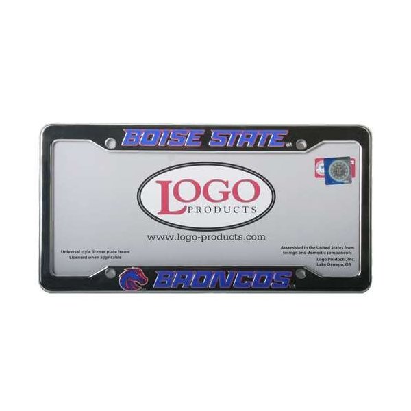 Logo Products Boise State Broncos Chrome Plastic License Plate Frame